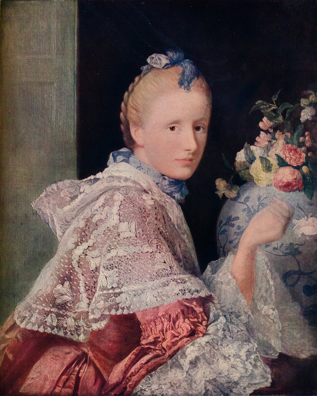 画家の妻、1760 作： アラン・ラムゼイ