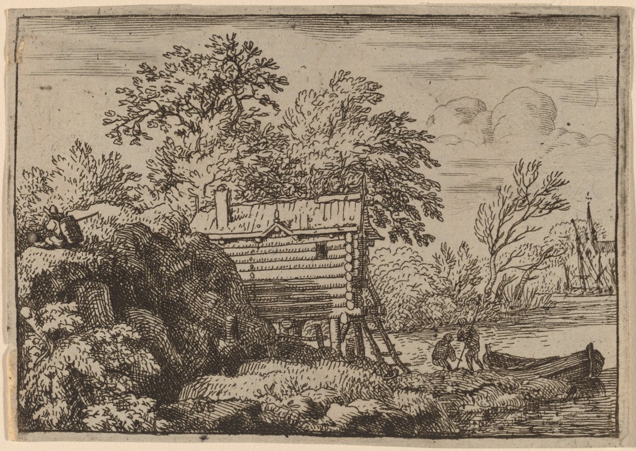 漁師小屋 作： Allart van Everdingen