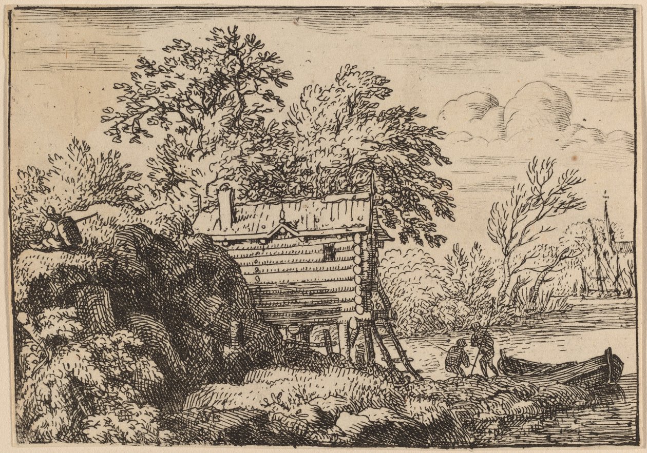 漁師小屋 作： Allart van Everdingen