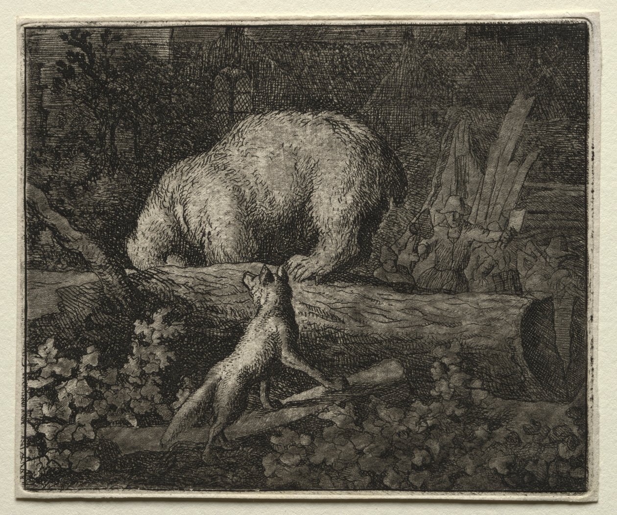 フォックス・レナード：クマを捕まえる。 作： Allart van Everdingen
