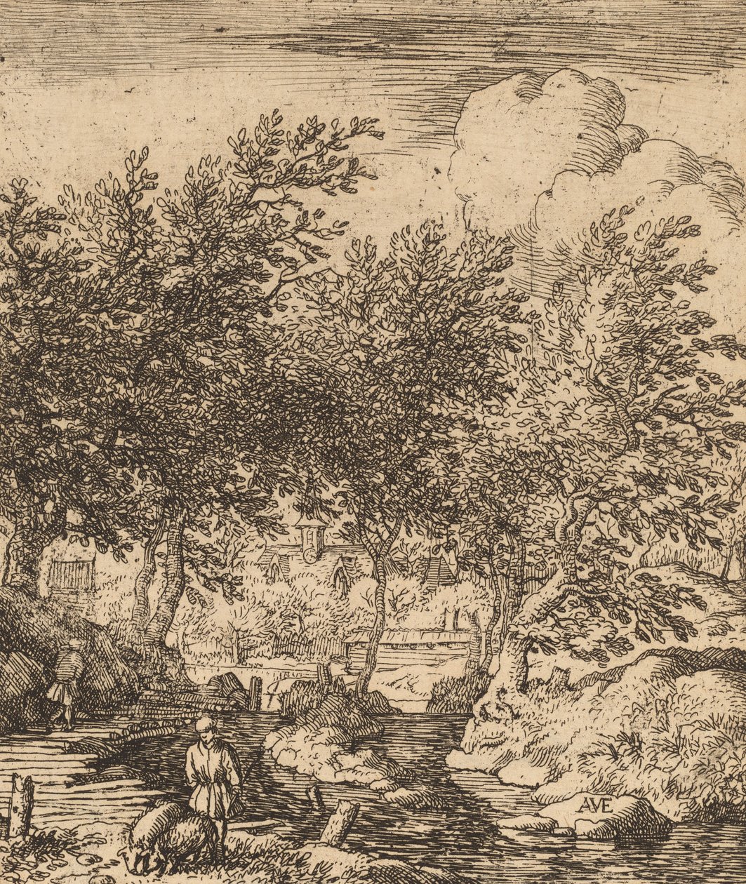 豚飼い、おそらくc。 16451656。 作： Allart van Everdingen
