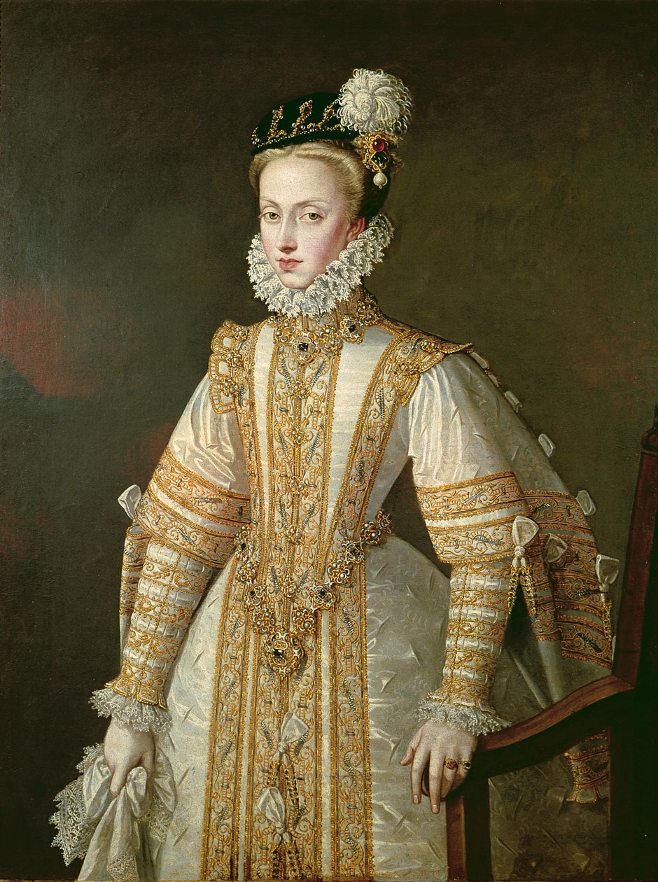 オーストリアのアン（1549-80）スペインの女王、1571年頃 作： アロンソ・サンチェス・コエロ