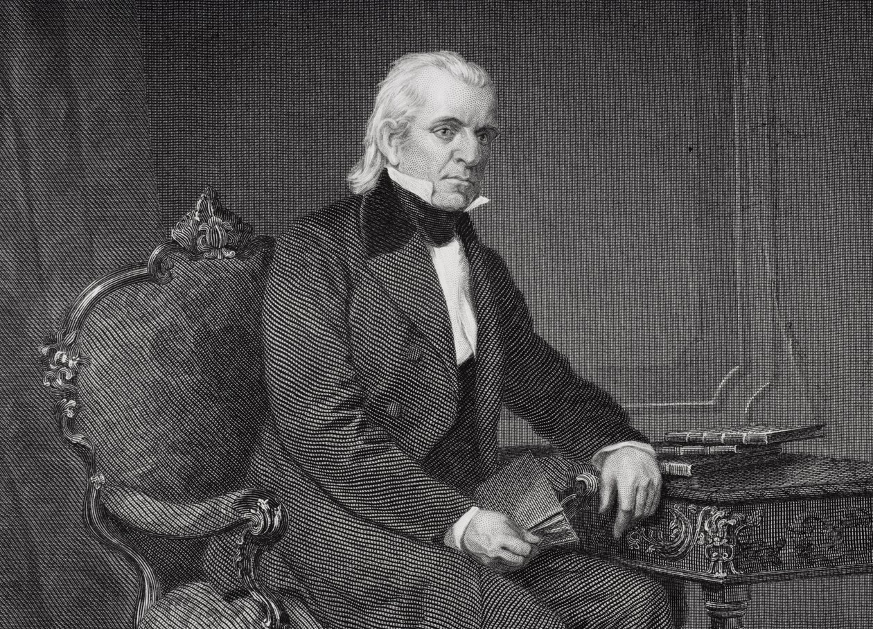 ジェームズ・ノックス・ポークの肖像（1795-1849）（254670の詳細） 作： アロンゾチャペル