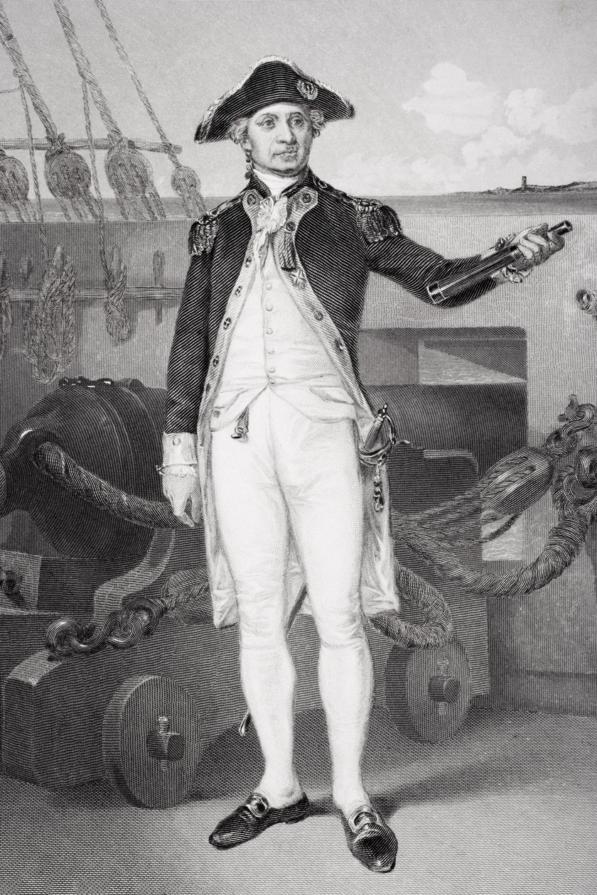 ジョン・ポール・ジョーンズの肖像（1742-92） 作： アロンゾチャペル