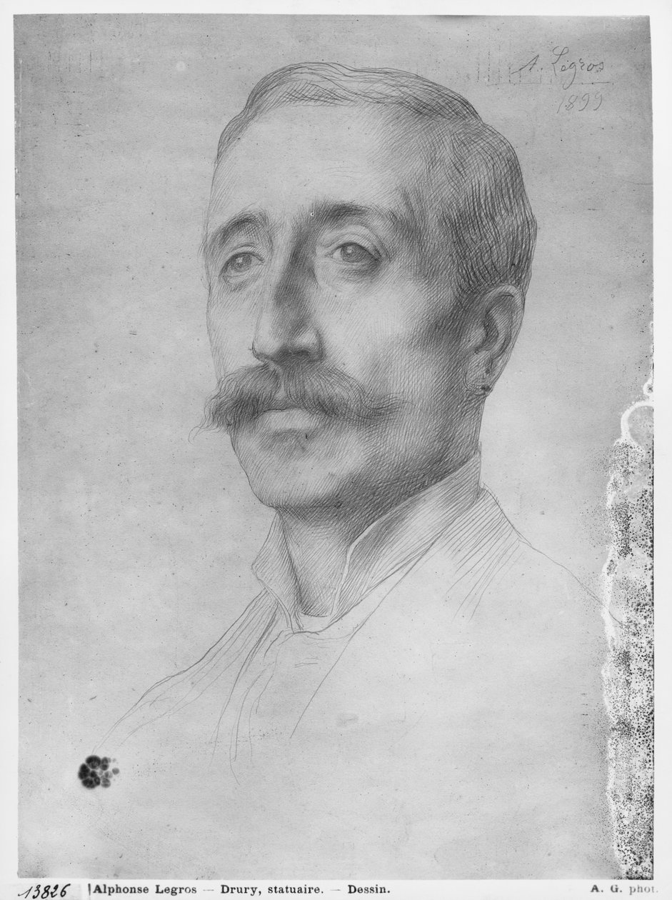 アルフレッドドルリー、1899年（紙に黒鉛） 作： アルフォンス・レグロス