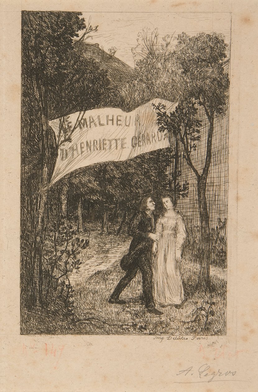 Le Malheur dの2つのイラスト 作： アルフォンス・レグロス