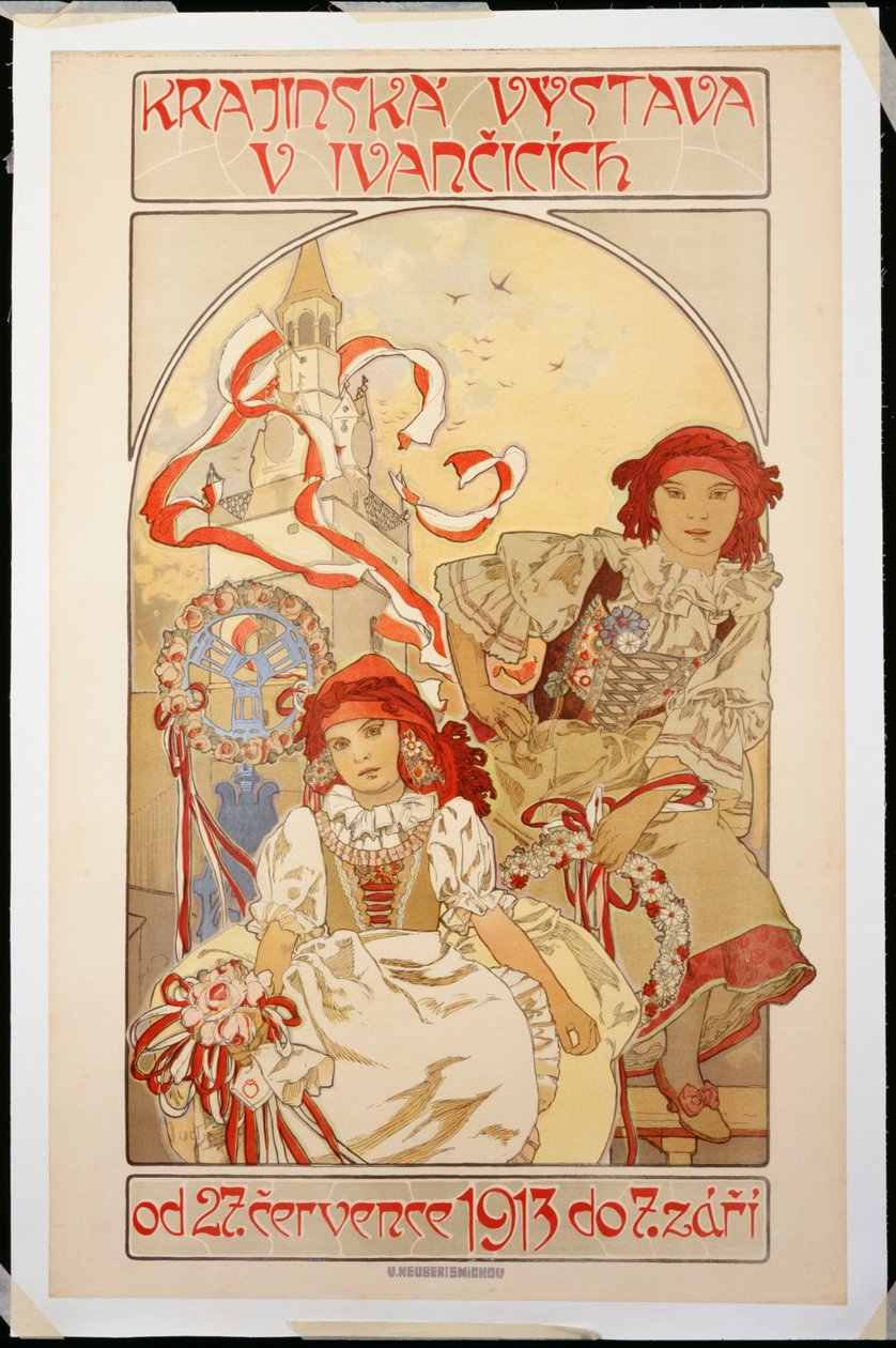 1912年イヴァンチッチでの風景展 作： アルフォンス・ミュシャ