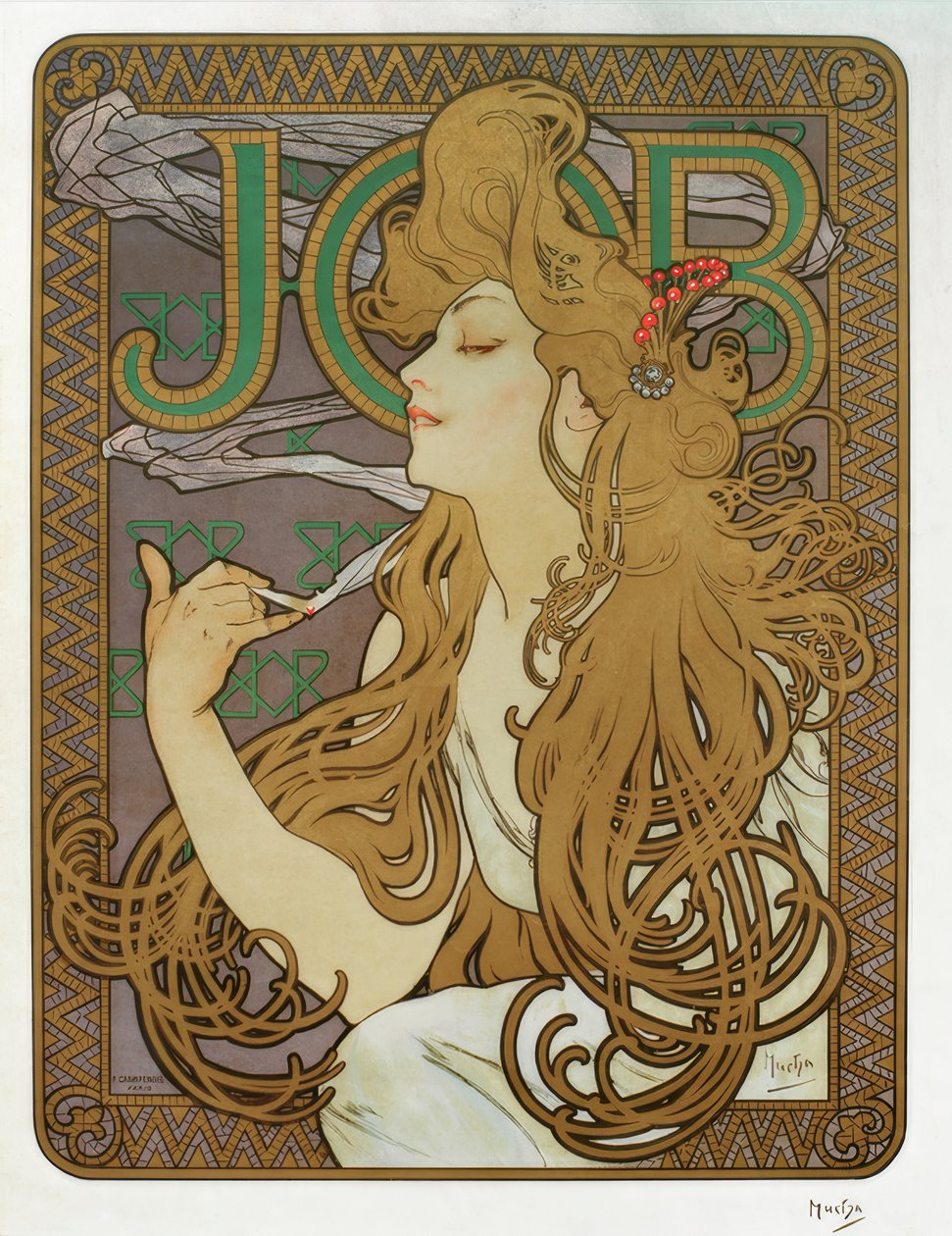 ジョブ 作： アルフォンス・ミュシャ