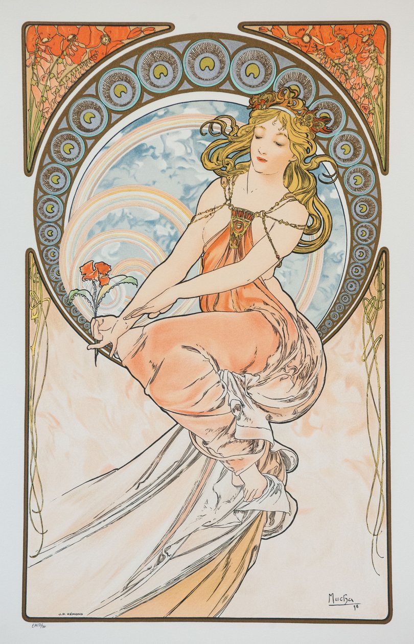 シリーズ芸術からの絵画、1898。 作： アルフォンス・ミュシャ
