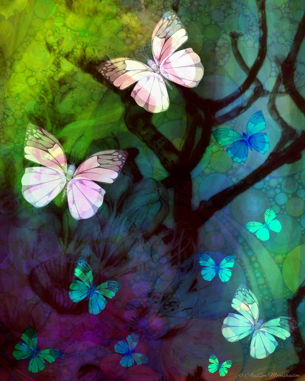 Company of Butterflies、2014年、（デジタルミクストメディアの音韻） 作： アリゼンムーンシャドウ