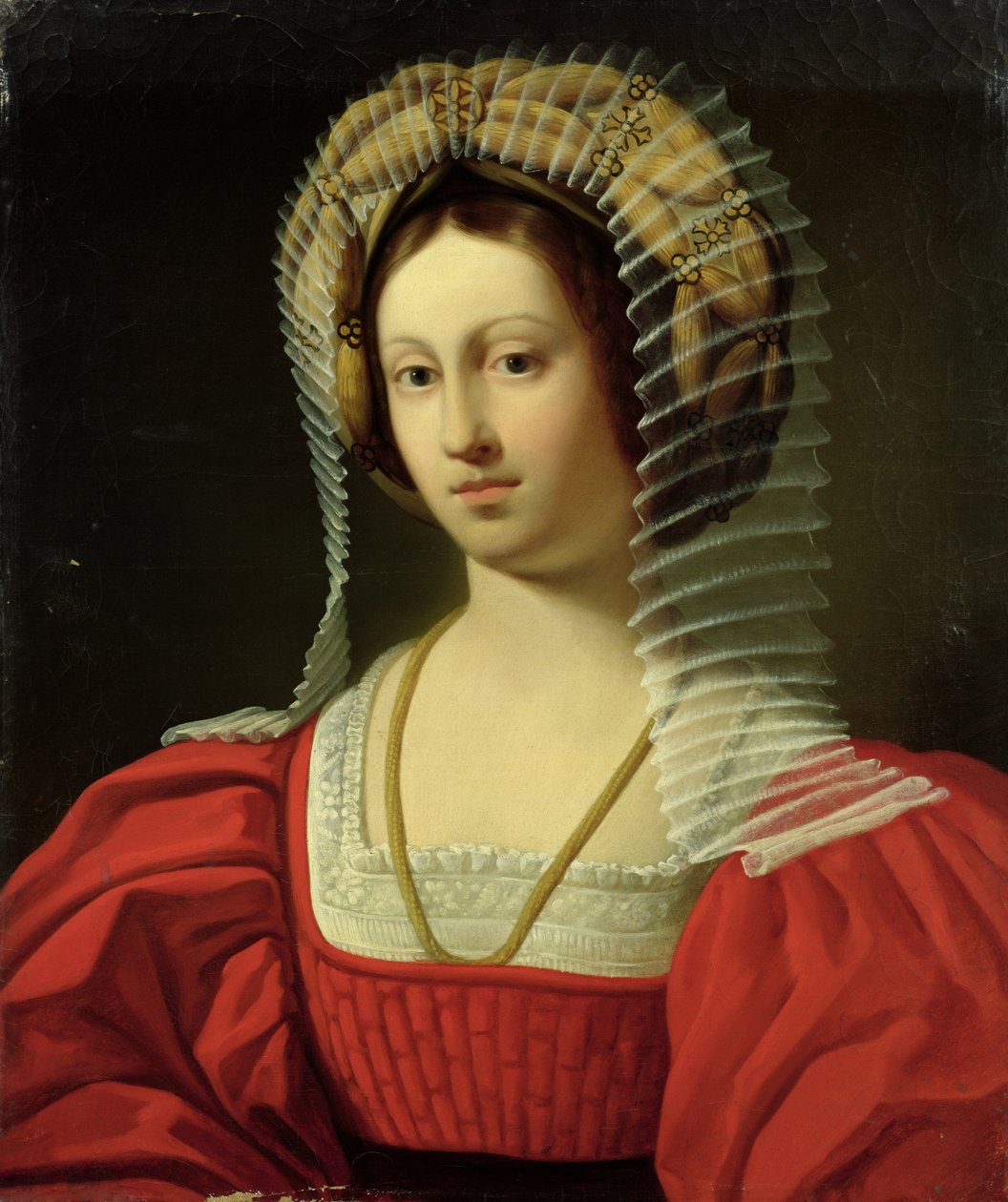 ジョバンナI（1326-82）ナポリの女王、1842年 作： アメデ草