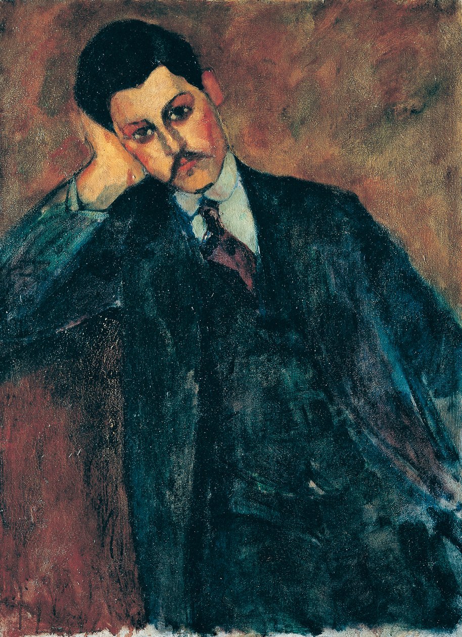 1909年に作られたジャンアレクサンドルの肖像 作： アメデオ・モディリアーニ