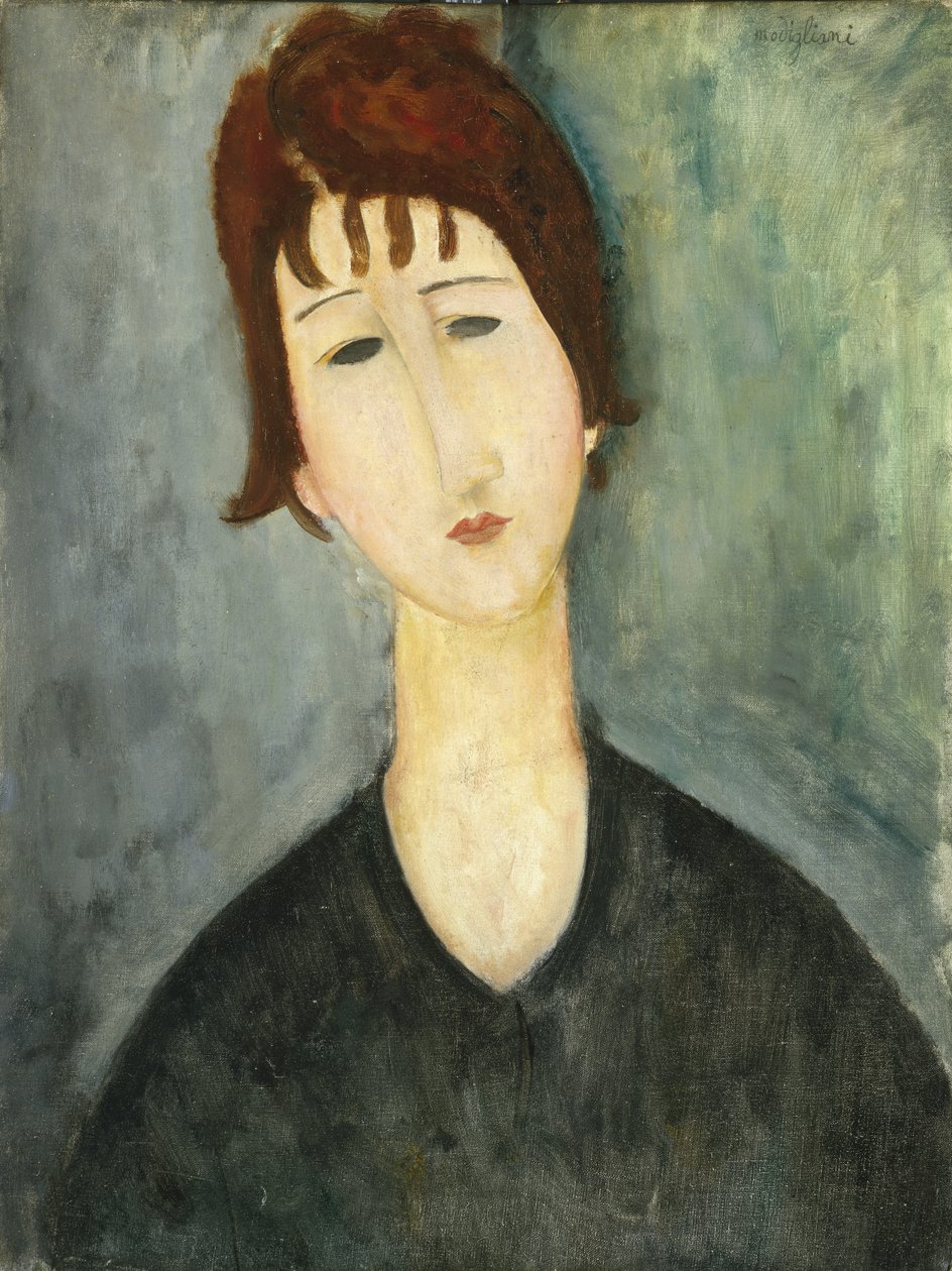 女性、1917-20 作： アメデオ・モディリアーニ