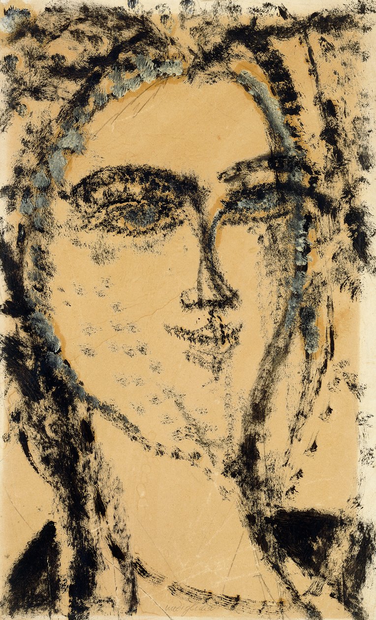 女性の頭、1915 作： アメデオ・モディリアーニ