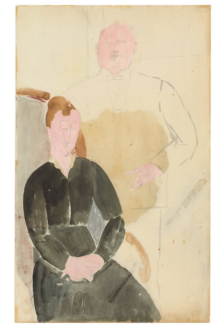 世帯、1915 作： アメデオ・モディリアーニ
