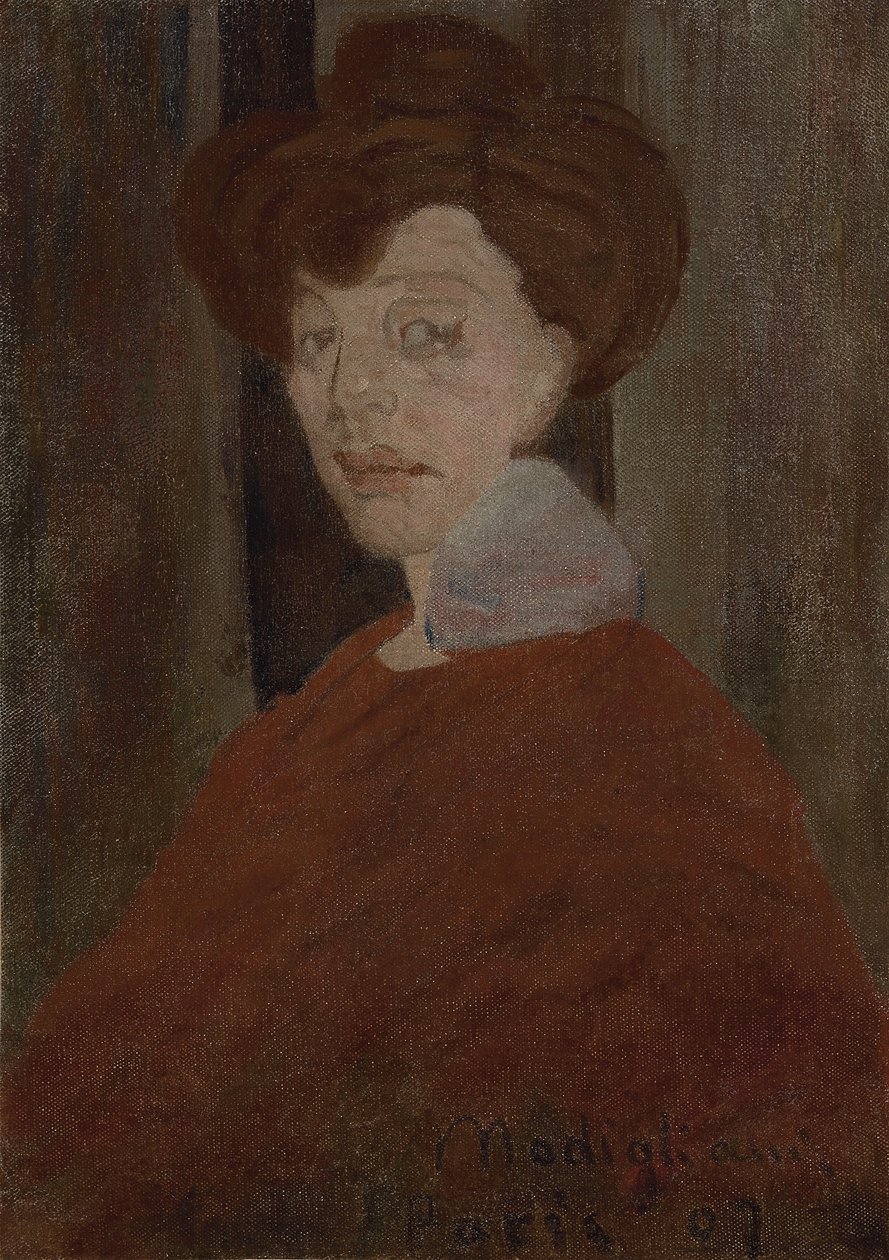 女性の肖像、1907 作： アメデオ・モディリアーニ
