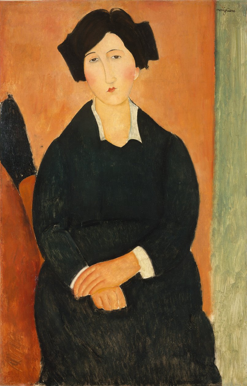 1917年のイタリア人女性 作： アメデオ・モディリアーニ