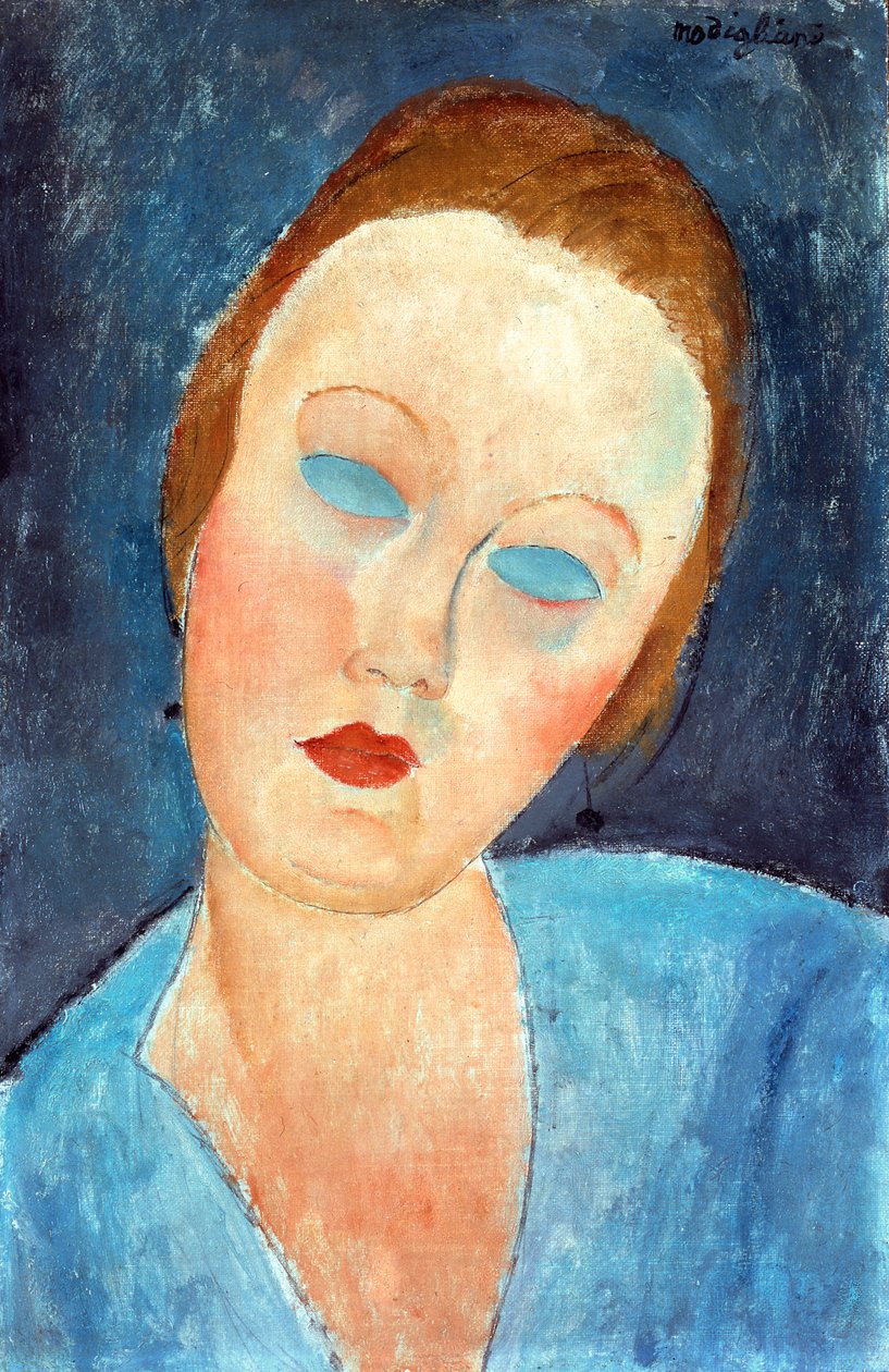 画家の妻、1918年 作： アメデオ・モディリアーニ
