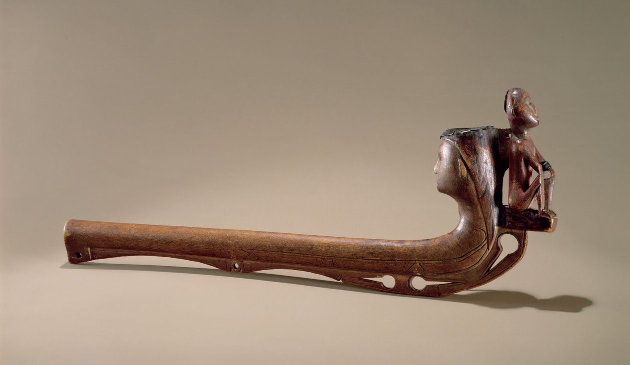 イロコイパイプ、1725年頃（木） 作： アメリカの学校