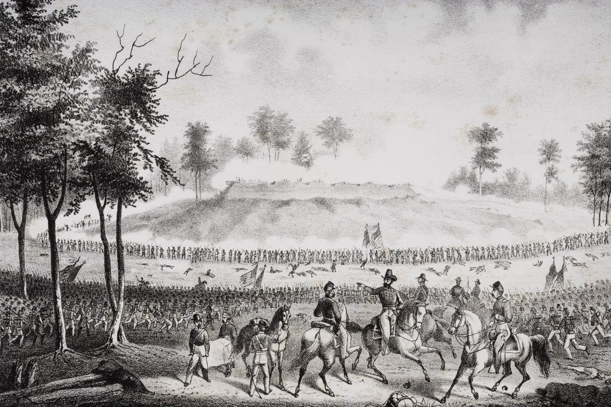 チャピンズファームの戦い、バージニア州1864 作： アメリカの学校