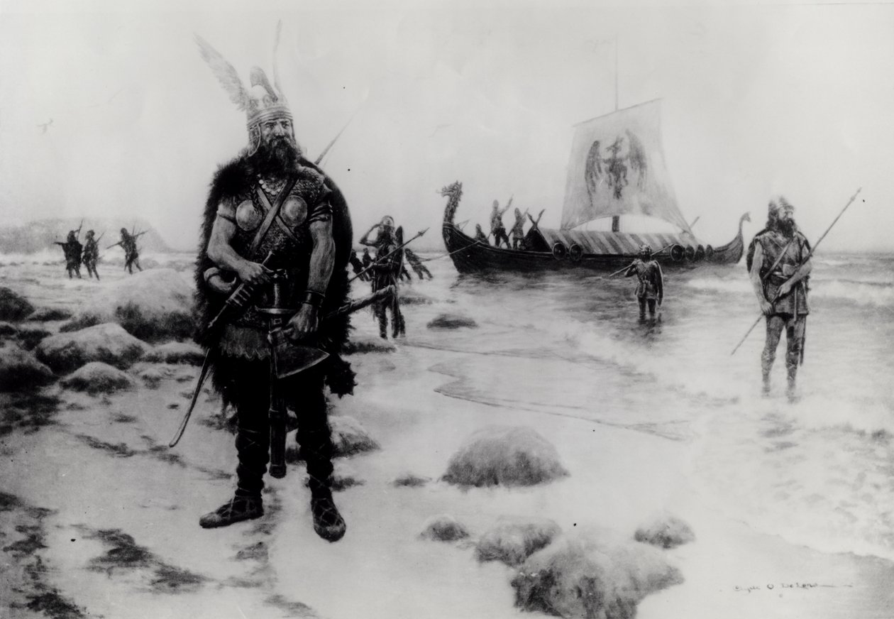 Leif Erikssonによるアメリカの発見（fl.1000） 作： アメリカの学校