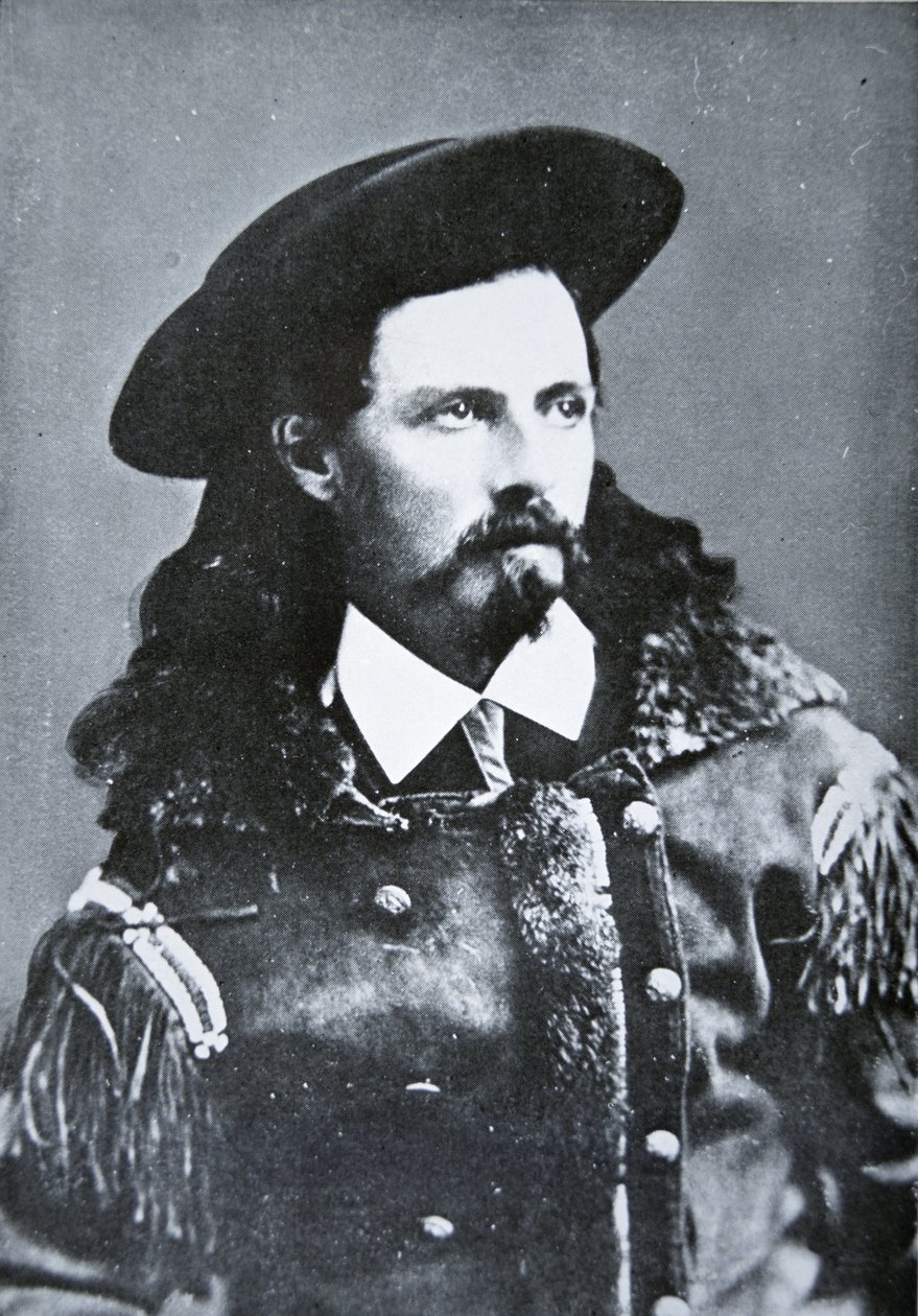 バッファロー・ビル・コーディ（1846-1917）1869年（モノクロ写真 作： アメリカの写真家