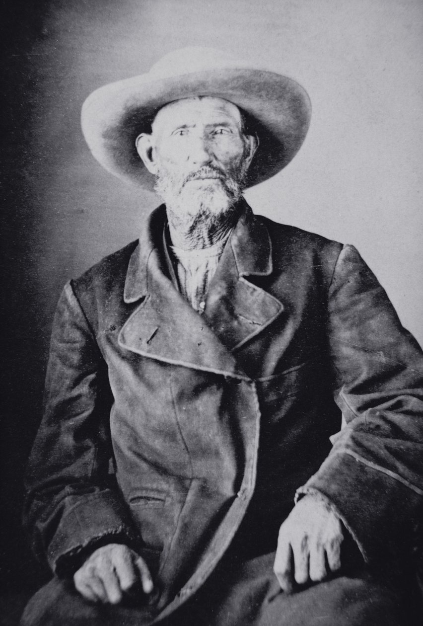 ジム・ブリッジャー（1804-81）（モノクロ写真 作： アメリカの写真家
