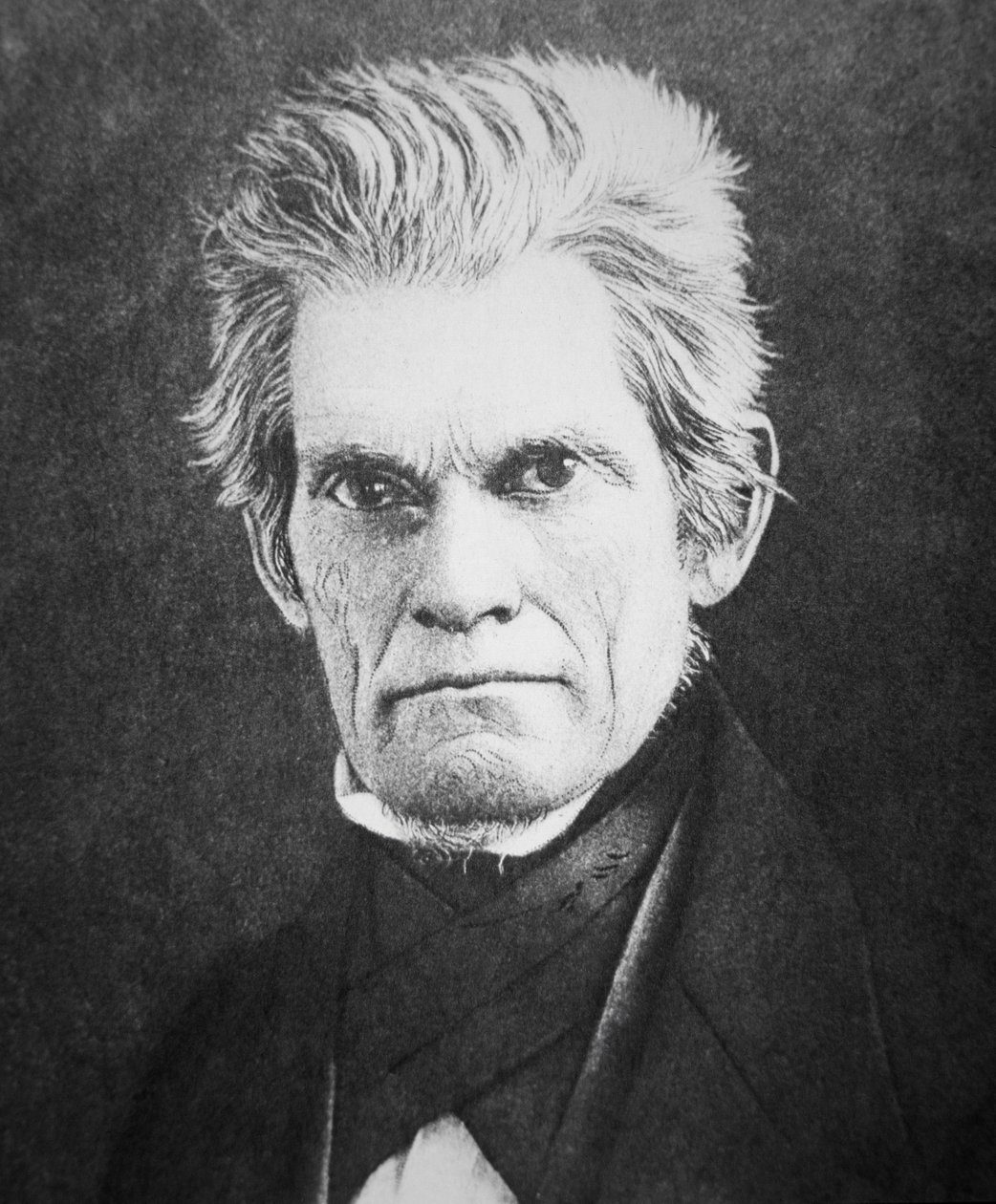 ジョン・C・カルフーン（1782-1850）（モノクロ写真 作： アメリカの写真家
