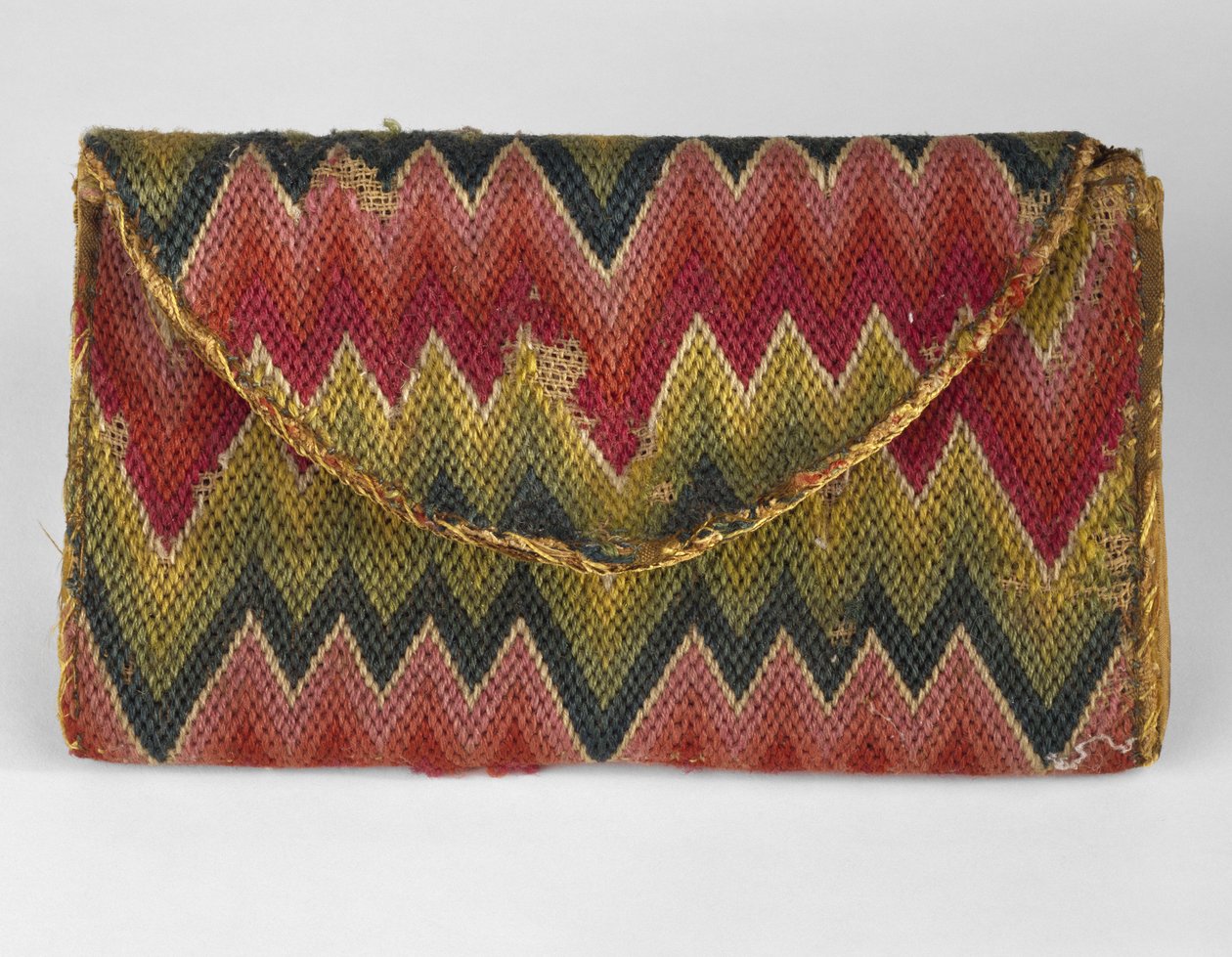 手帳、c。 1770-1800（ウールとリネン） 作： アメリカの学校