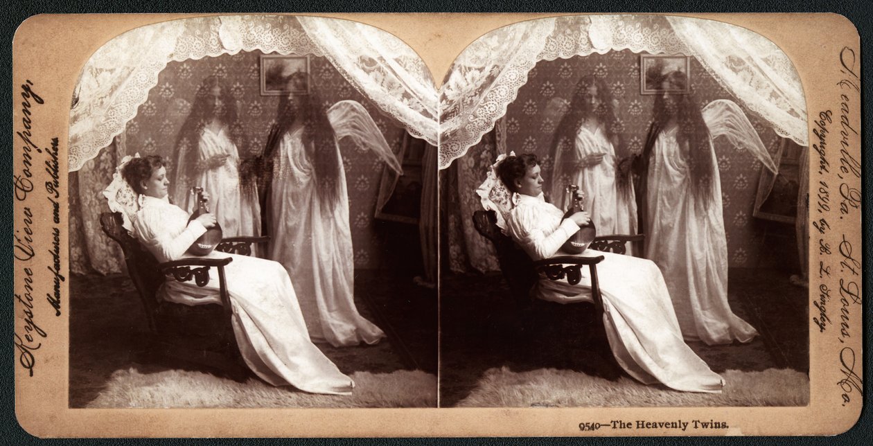 天の双子、1899年（ステレオグラフ） 作： アメリカの学校