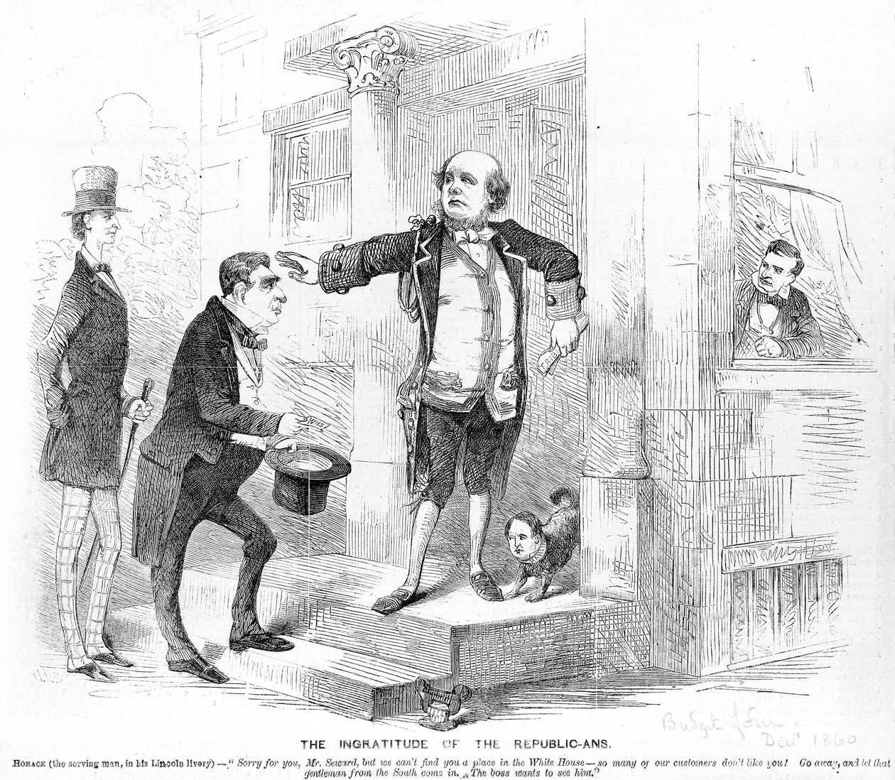 共和党の感謝の気持ち、1860年頃 作： アメリカの学校