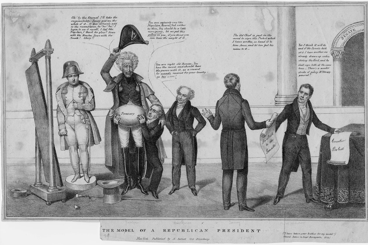 共和党大統領のモデル、1832年頃 作： アメリカの学校