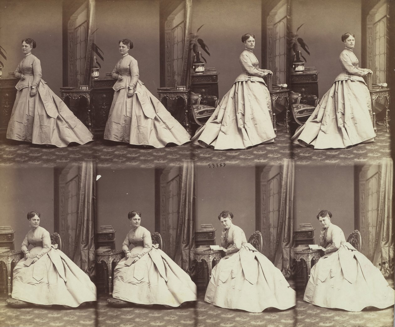 エスター・デイビッド、1866年。 作： アンドレ・アドルフ・ユージン・ディスデリ
