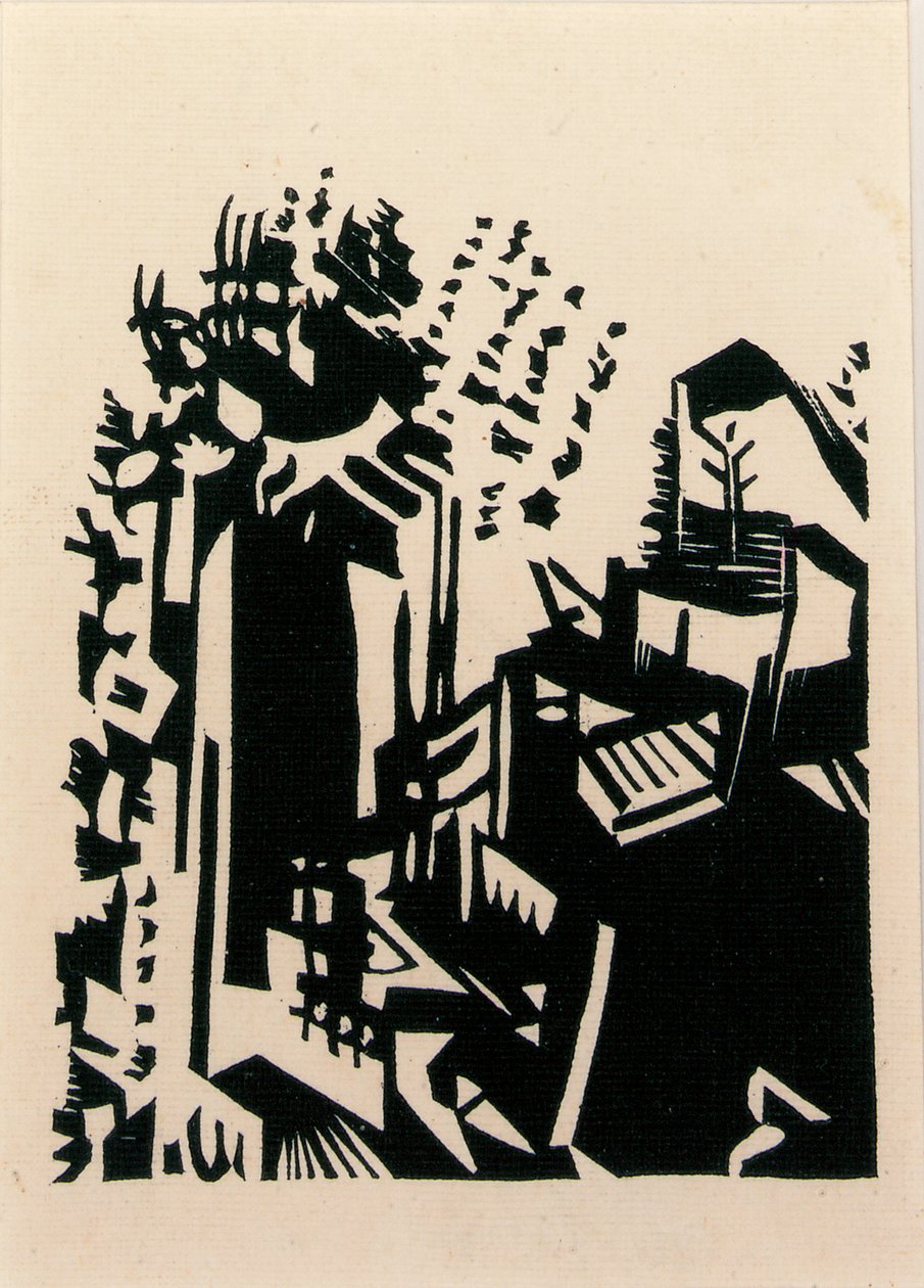 漁師、1940年頃（木版画） 作： アンドレ・ドラン