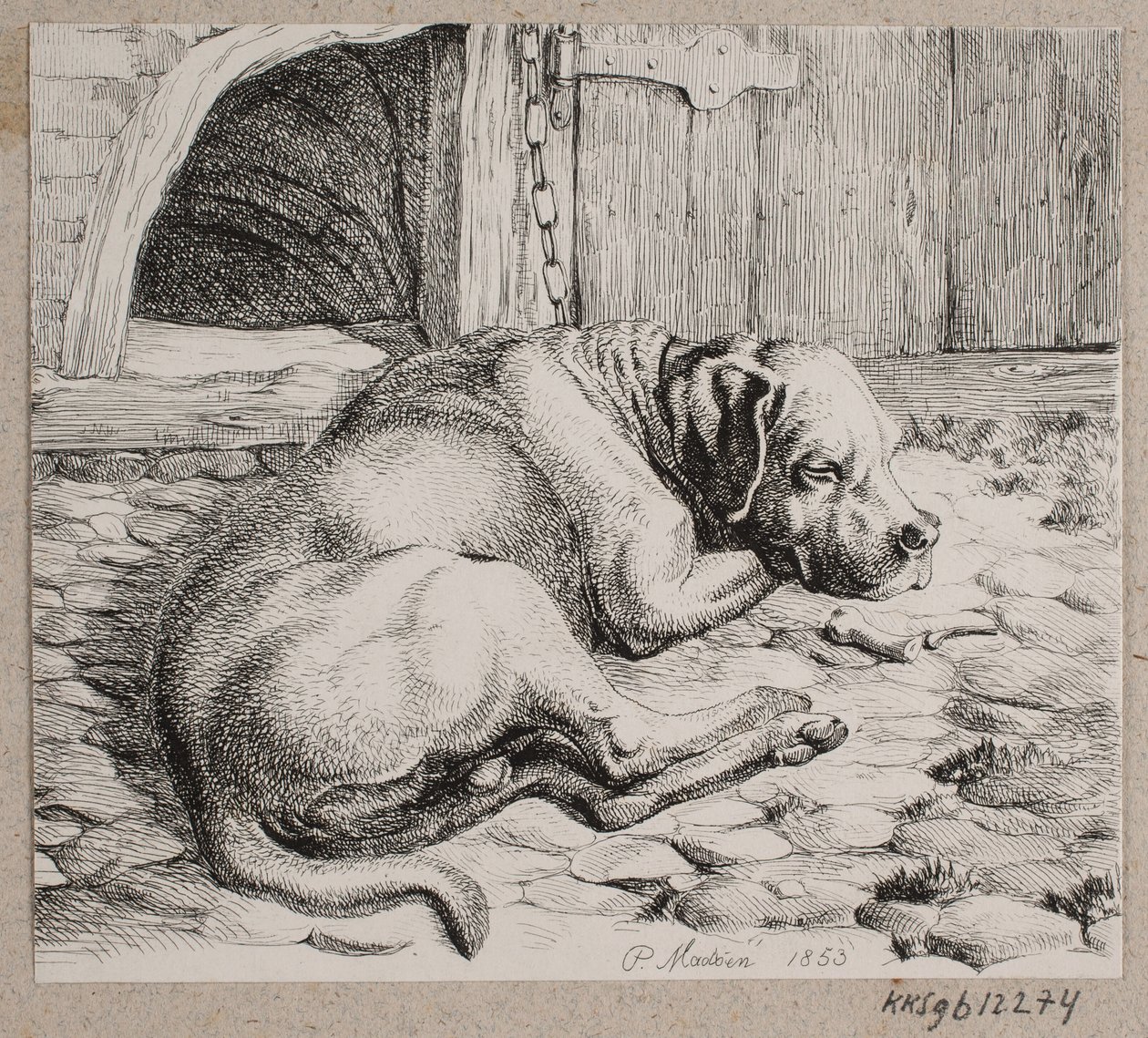 眠っている鎖犬 作： アンドリューピーターマドセン
