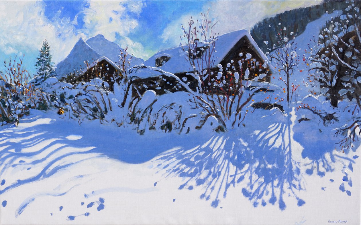 新鮮な雪、モージン村、2015、 作： アンドリュー・マカラ