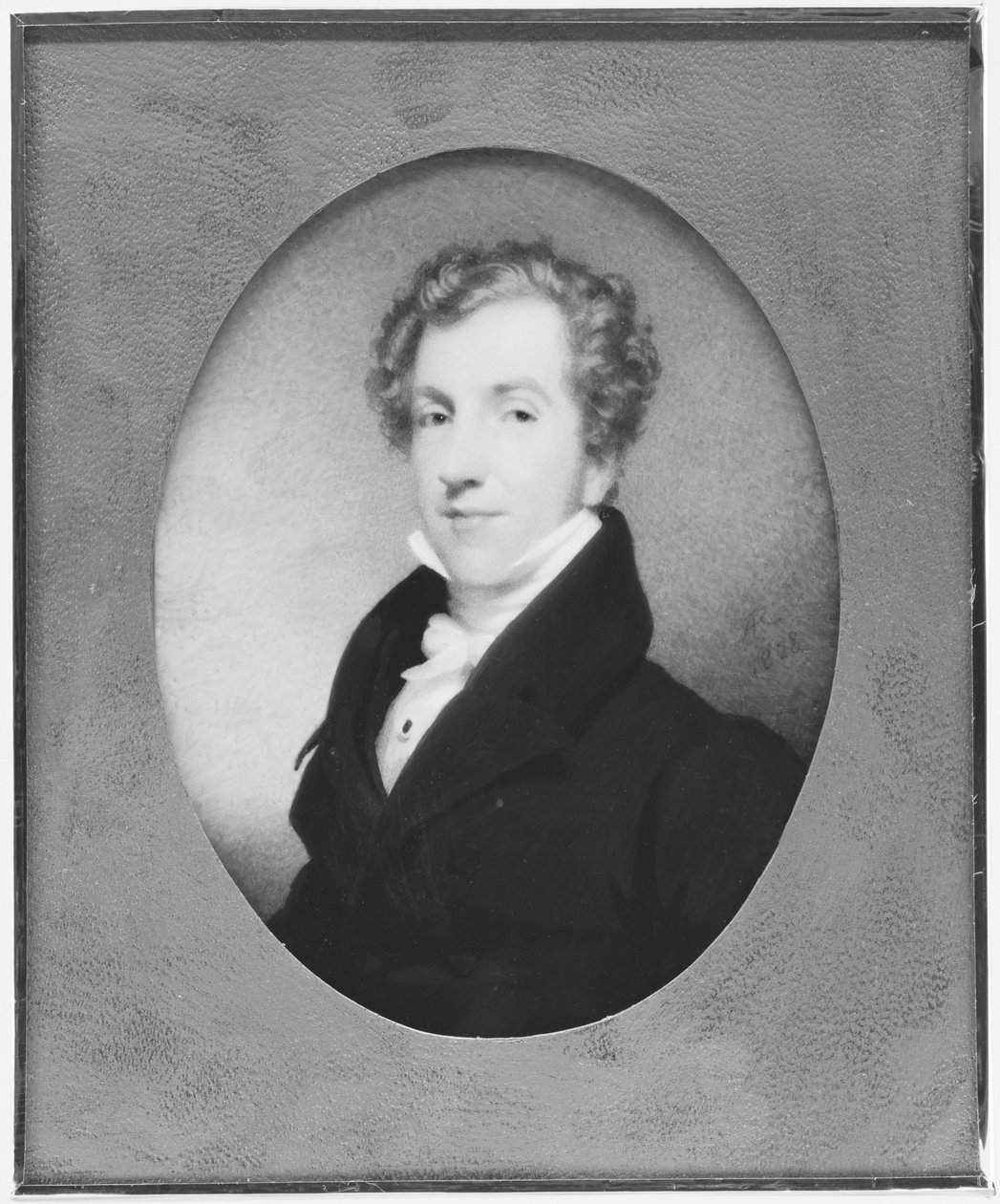 男の肖像、1828年。 作： アンドリュー・ロバートソン