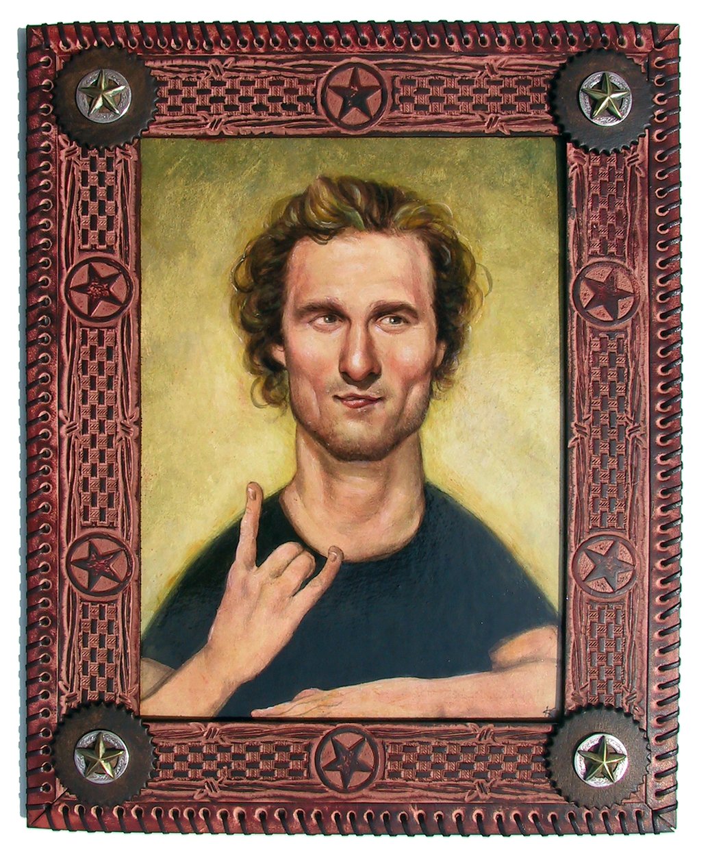 マシュー・マコノヒー、2010年（アクリル、イラストレーションボード） 作： アニタ・クンツ