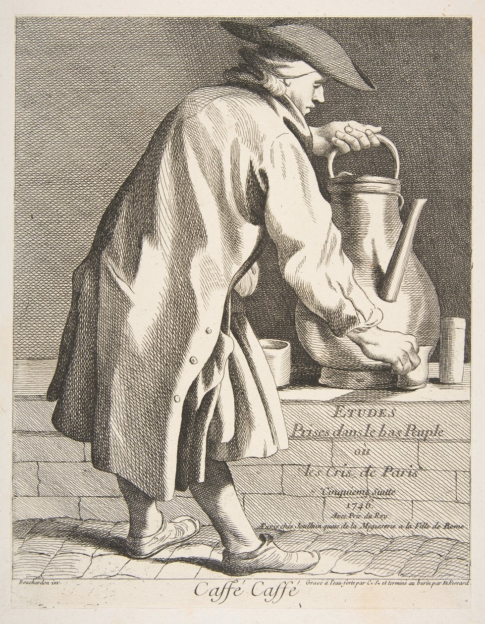 コーヒーベンダー、1746年。 作： アン・クロード・フィリップ・ド・ケイラス
