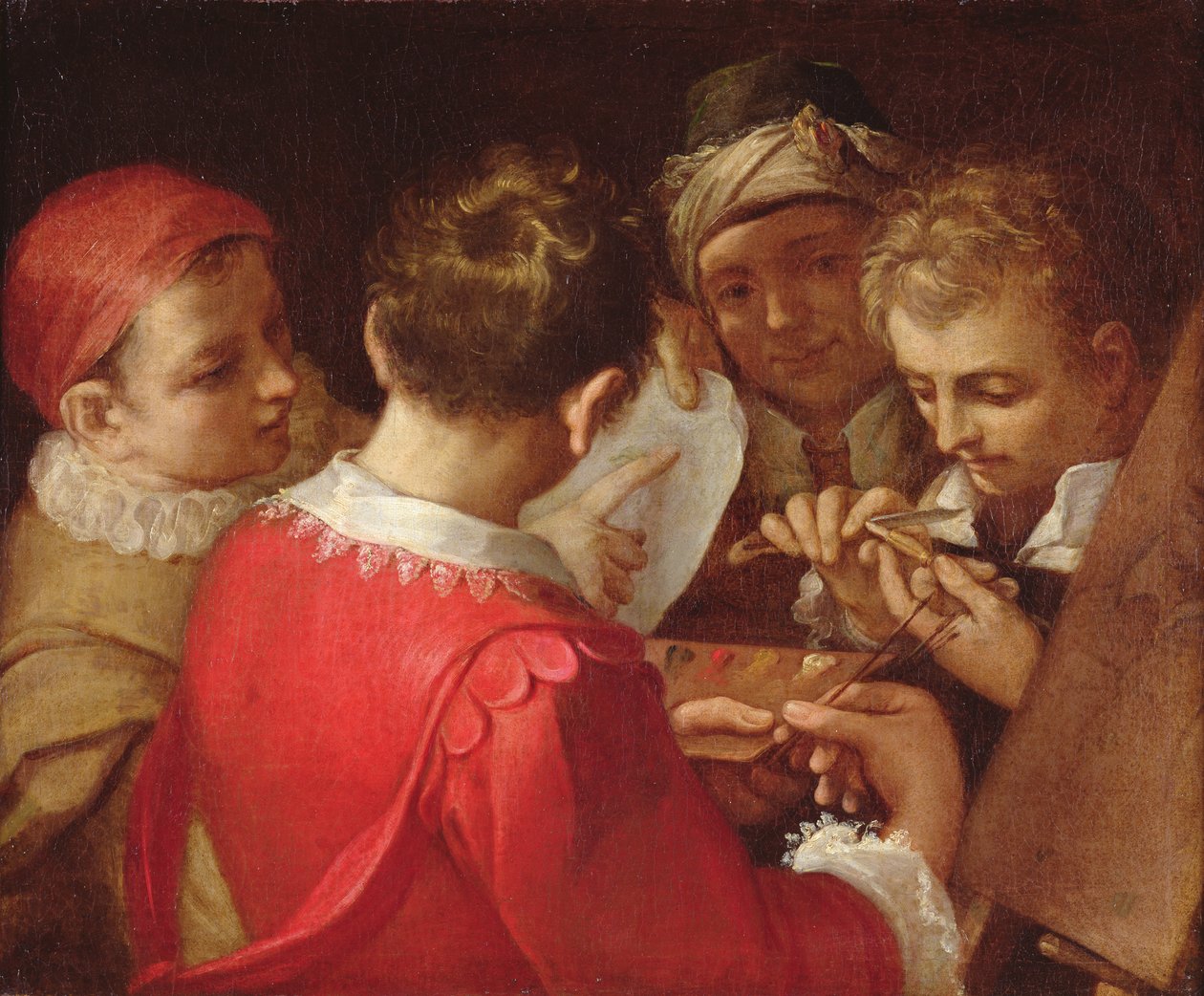 アーティストのグループ 作： Annibale Carracci