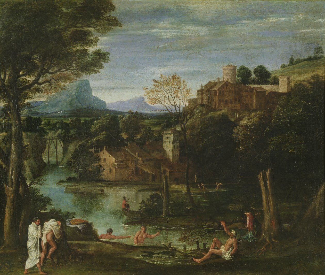 風景、1602年頃 作： Annibale Carracci
