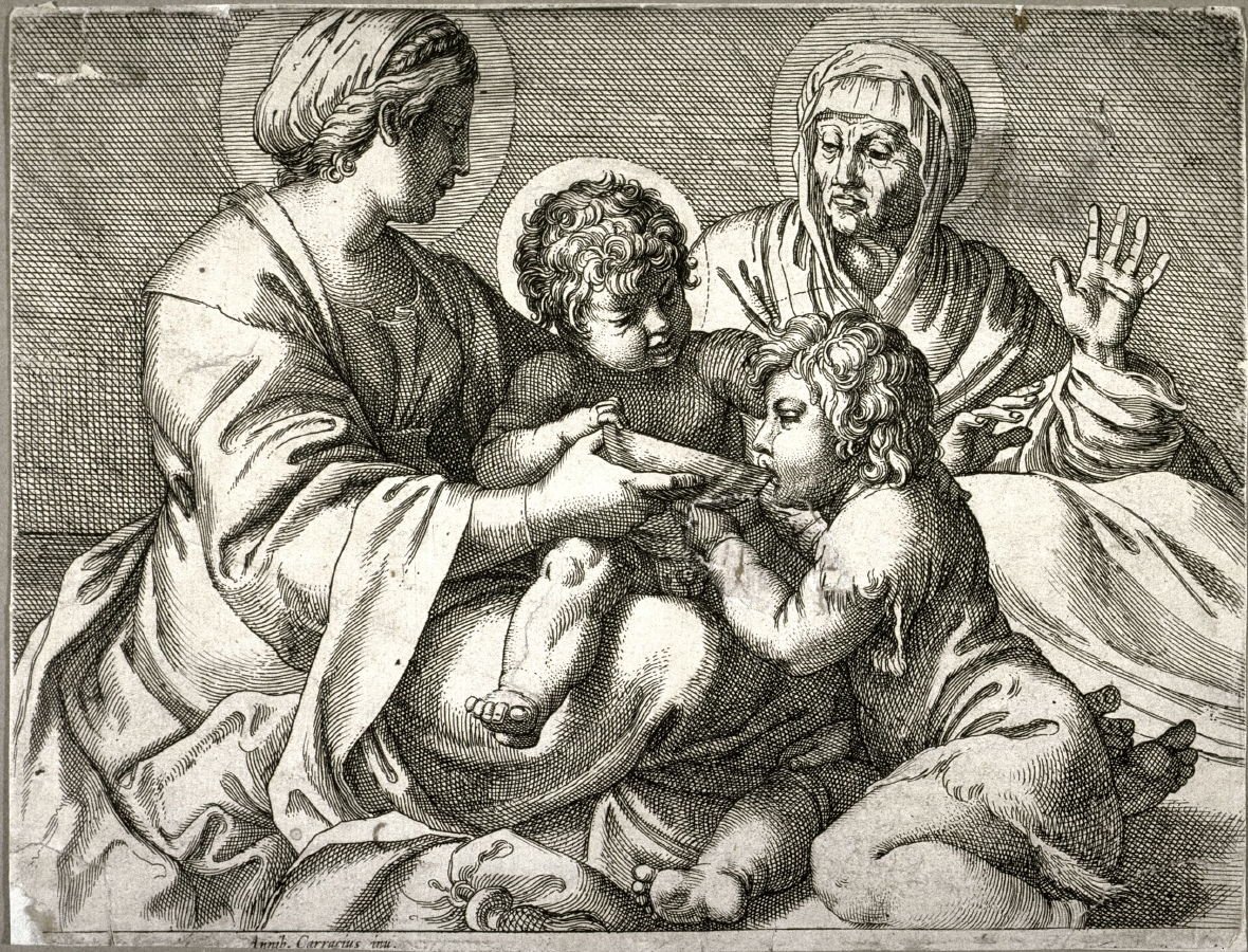 ボウルのマドンナ 作： Annibale Carracci