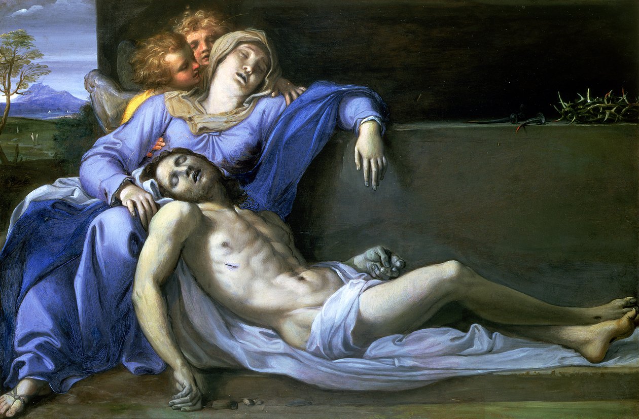ピエタ、1603年頃（銅に油彩） 作： Annibale Carracci