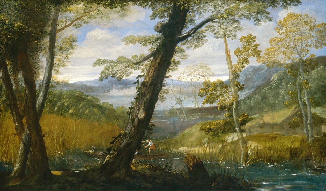川の風景 作： Annibale Carracci