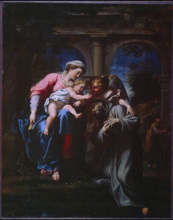 聖フランシスのビジョン 作： Annibale Carracci