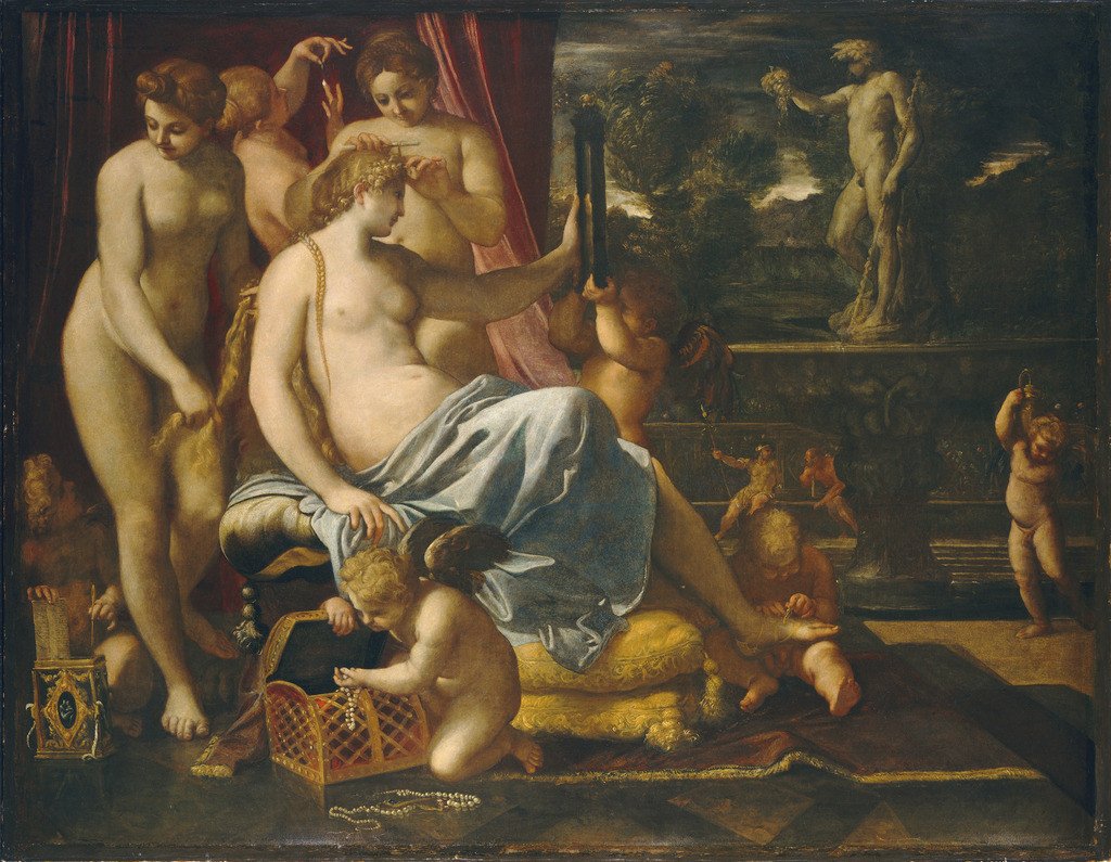 美神に飾られた金星 作： Annibale Carracci