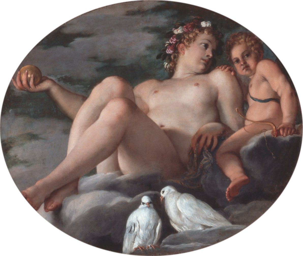 金星とキューピッド 作： Annibale Carracci