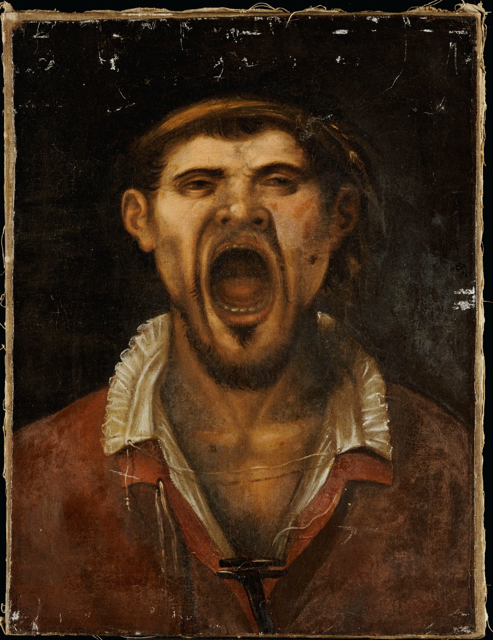 叫ぶ農民の男 作： Annibale Carracci