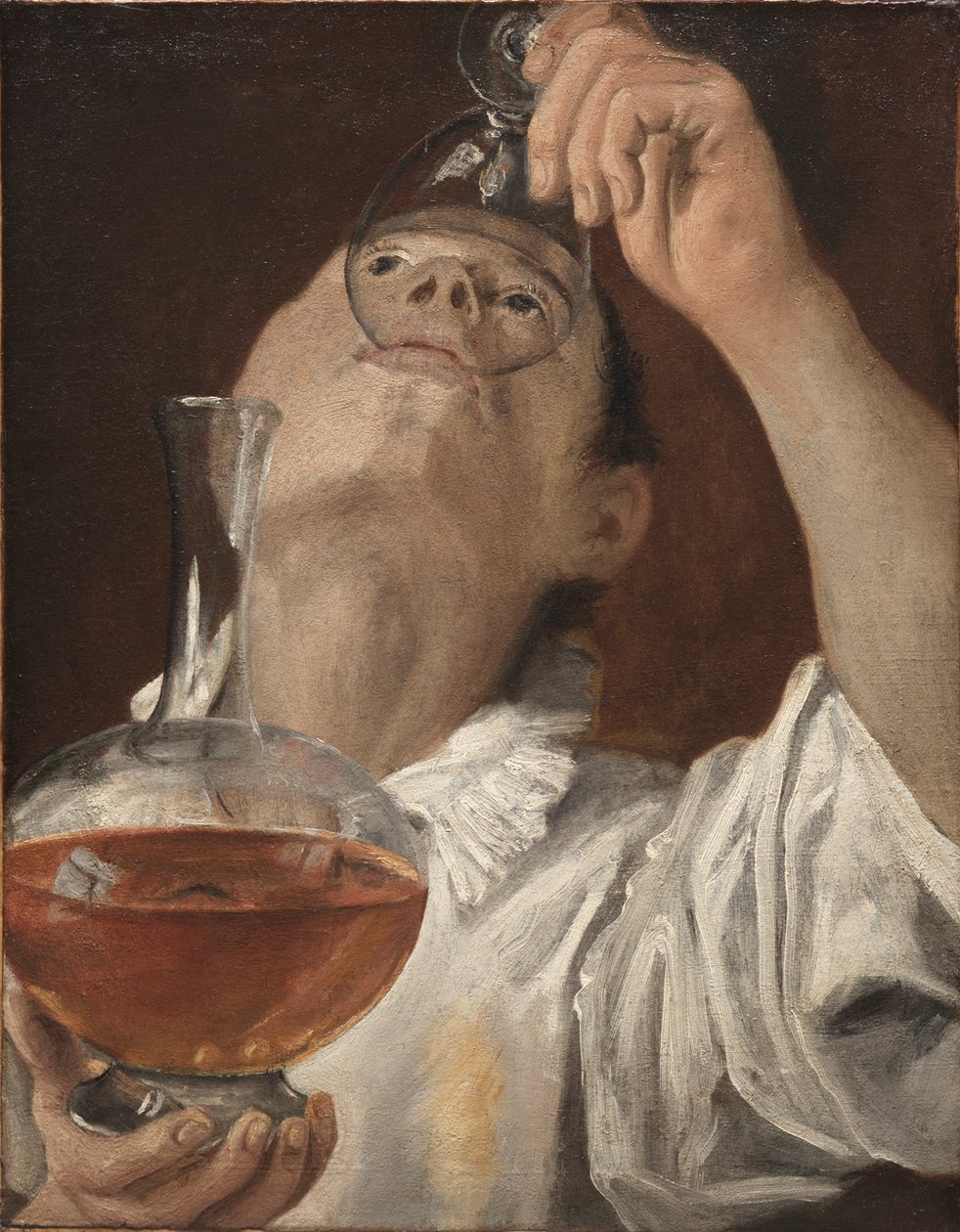 男の子の飲酒 作： Annibale Carracci