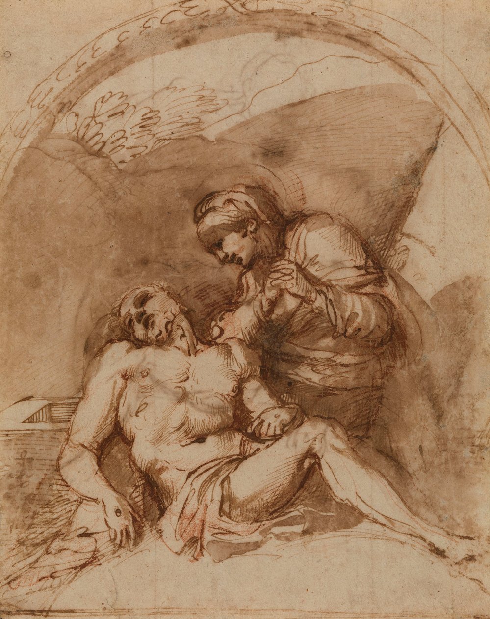 カラッチ - ピエタ、RCIN 902169 作： Annibale Carracci